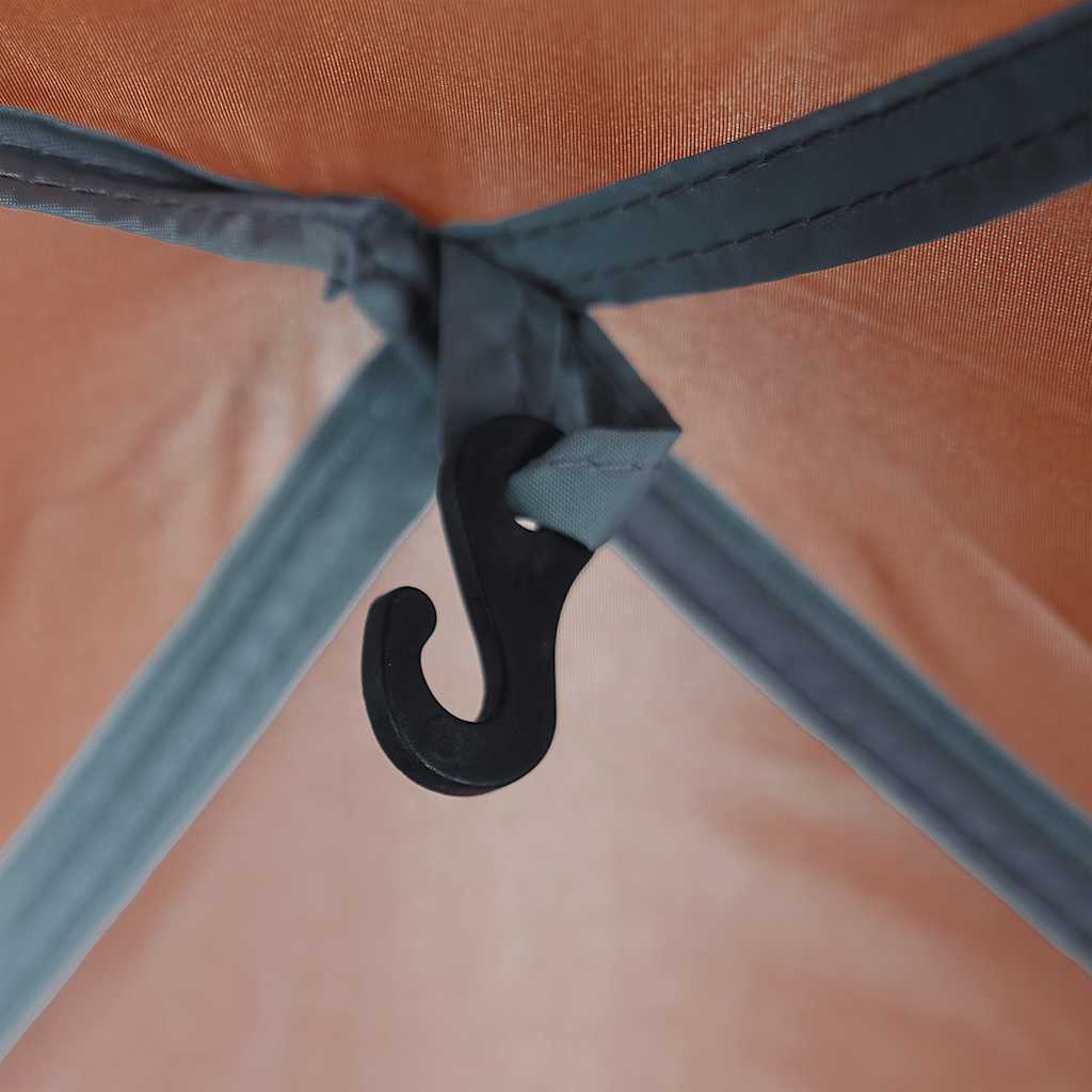 vidaXL Shower Tent Grey Waterproof