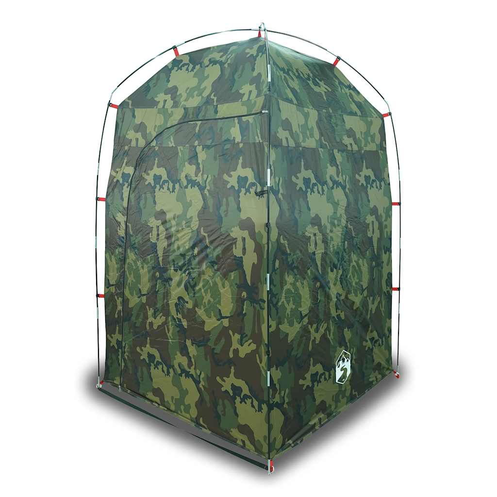 vidaXL Shower Tent Camouflage Waterproof - Green