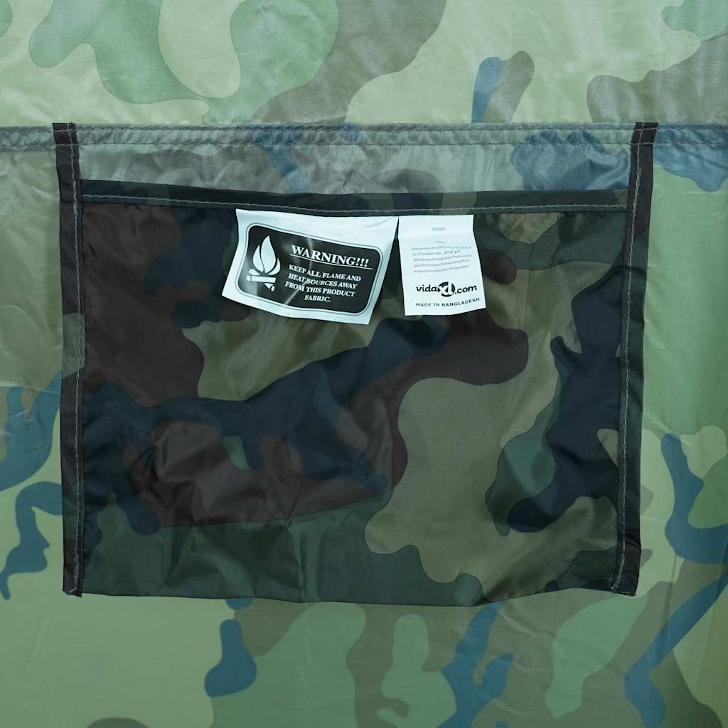 vidaXL Shower Tent Camouflage Waterproof - Green