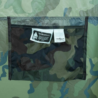 vidaXL Shower Tent Camouflage Waterproof - Green