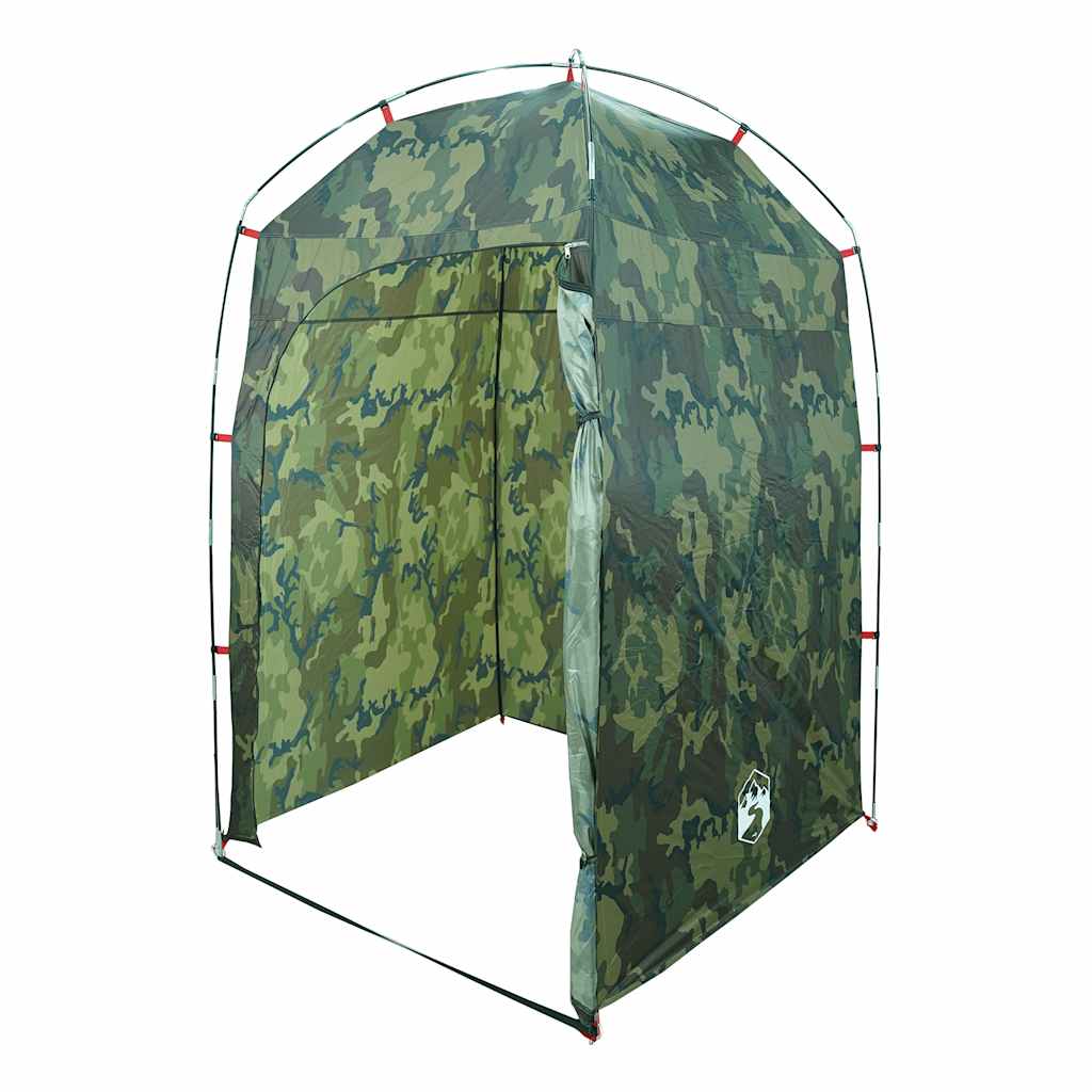 vidaXL Shower Tent Camouflage Waterproof - Green
