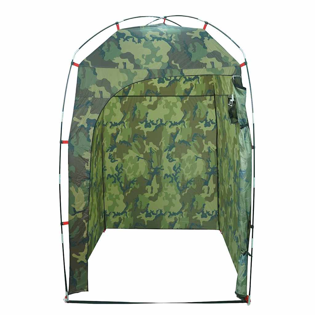 vidaXL Shower Tent Camouflage Waterproof - Green