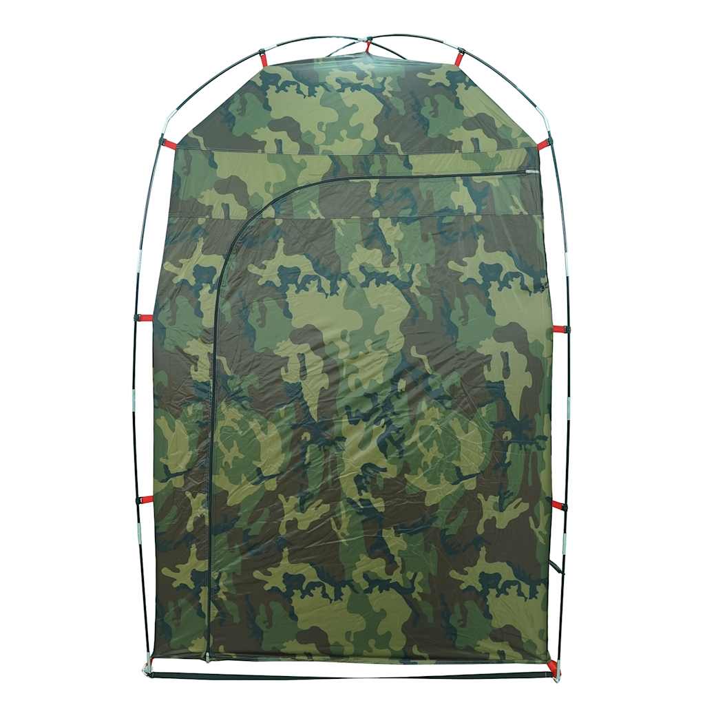 vidaXL Shower Tent Camouflage Waterproof - Green