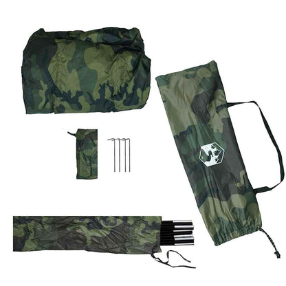 vidaXL Shower Tent Camouflage Waterproof - Green