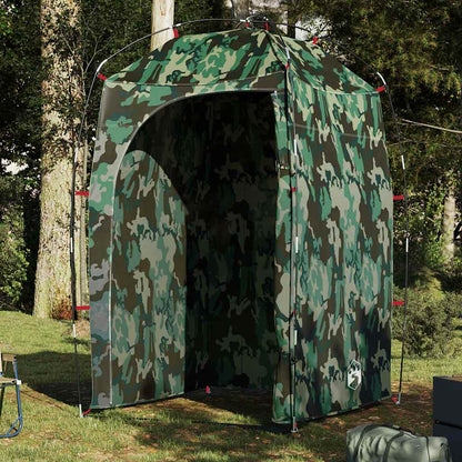 vidaXL Shower Tent Camouflage Waterproof - Green