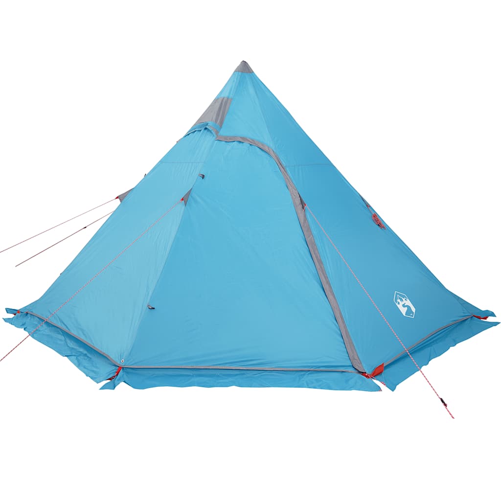 vidaXL Camping Tent Tipi 5-Person Blue Waterproof