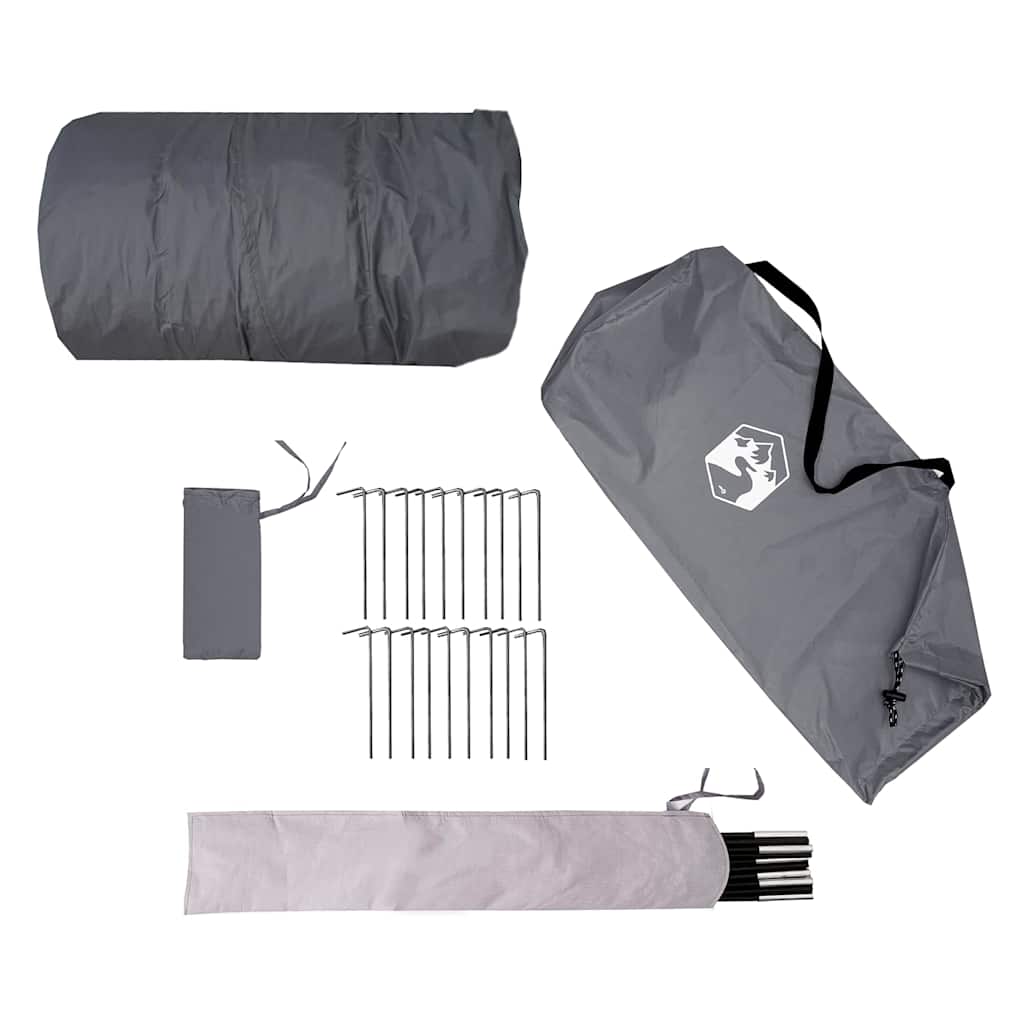 vidaXL Camping Tent Tipi 5-Person Grey Waterproof