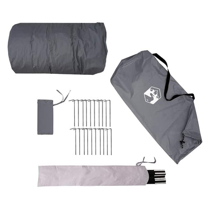 vidaXL Camping Tent Tipi 5-Person Grey Waterproof