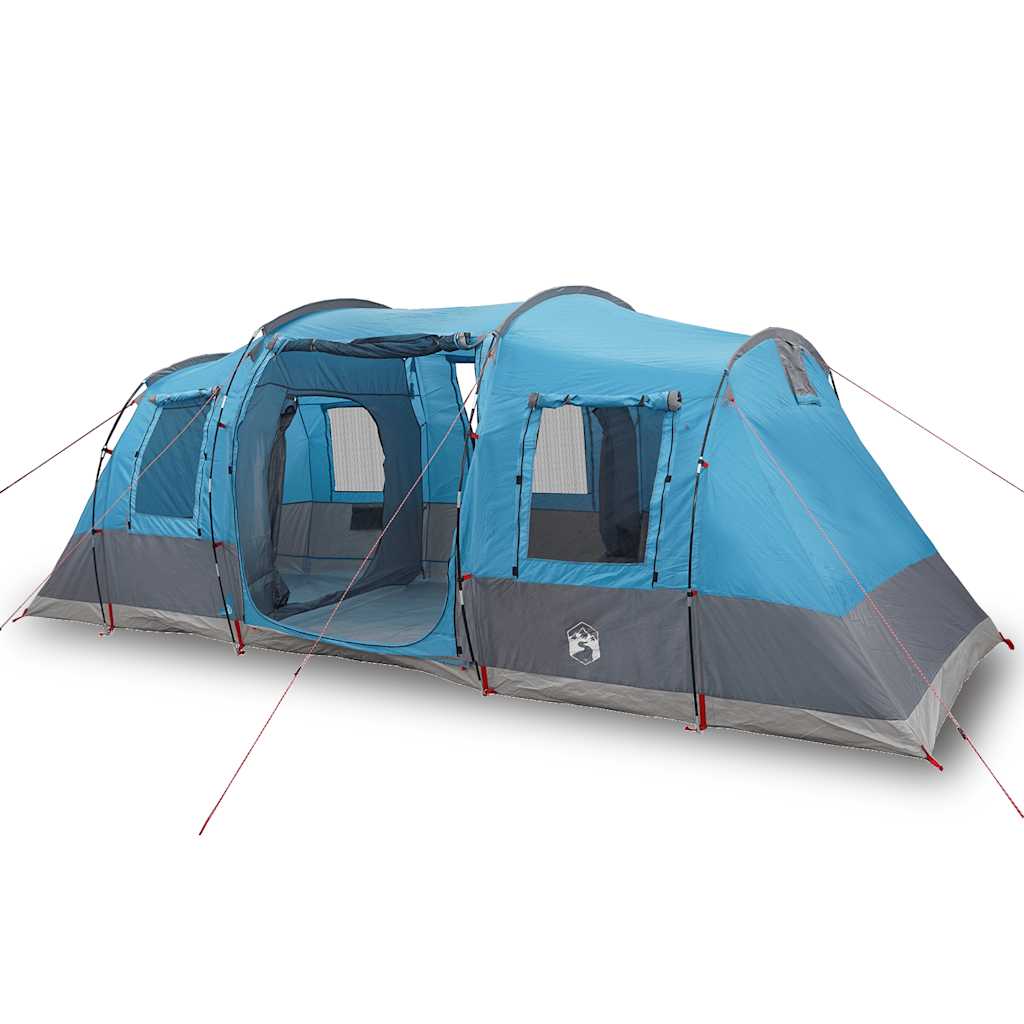 vidaXL Camping Tent Tunnel 4-Person Blue Waterproof