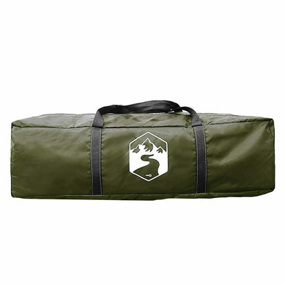 vidaXL Camping Tent Tunnel 4-Person Olive Green Waterproof