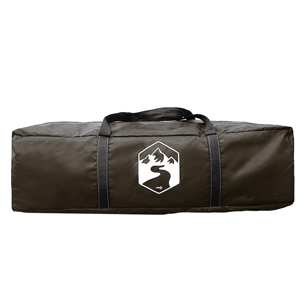 vidaXL Family Tent Tunnel 6-Person Brown Waterproof