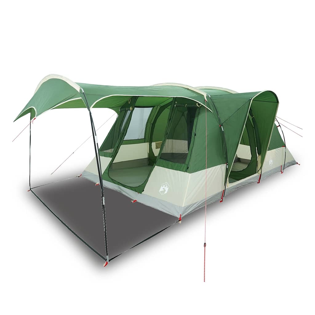vidaXL Camping Tent Tunnel 5-Person Green Waterproof - 36868