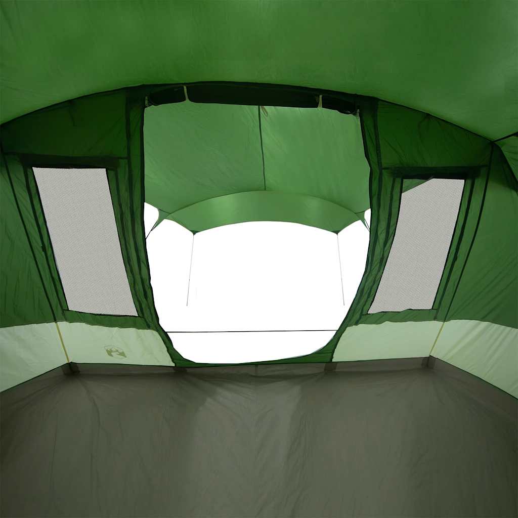 vidaXL Camping Tent Tunnel 5-Person Green Waterproof - 36868