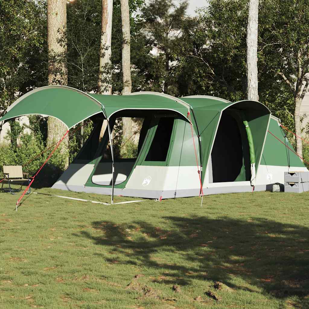 vidaXL Camping Tent Tunnel 5-Person Green Waterproof - 36868