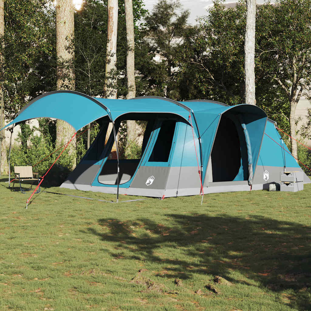 vidaXL Camping Tent Tunnel 5-Person Blue Waterproof - 36873