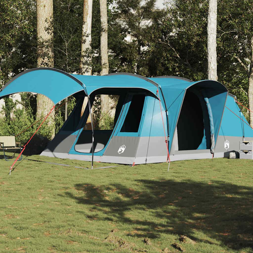 vidaXL Camping Tent Tunnel 5-Person Blue Waterproof - 36873