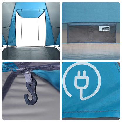 vidaXL Family Tent Dome 8-Person Blue Waterproof