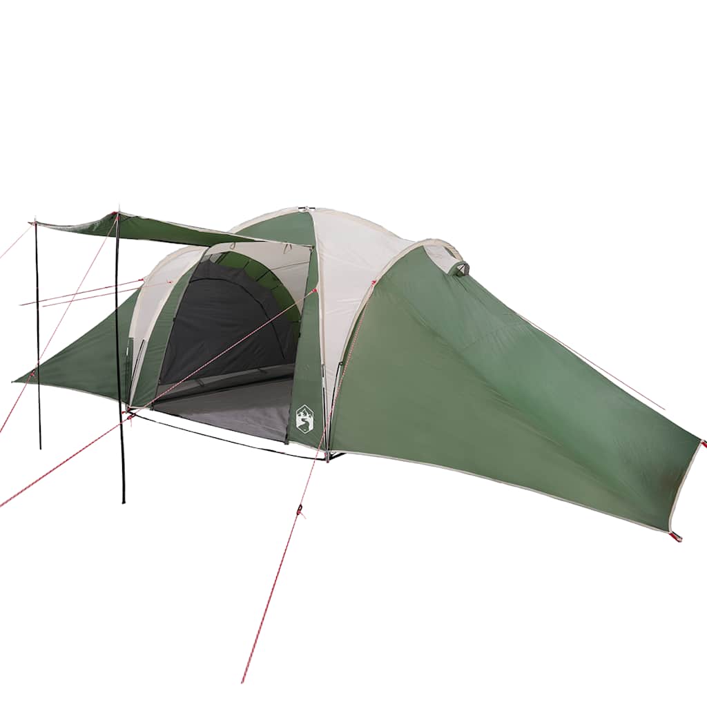 vidaXL Family Tent Dome 6-Person Green Waterproof - 36901