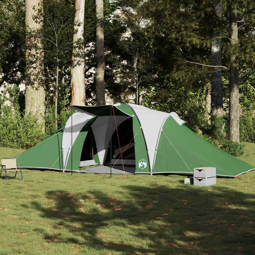 vidaXL Family Tent Dome 6-Person Green Waterproof - 36901