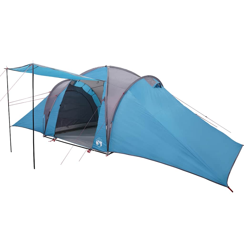 vidaXL Family Tent Dome 6-Person Blue Waterproof - 36902