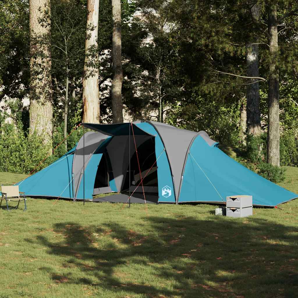 vidaXL Family Tent Dome 6-Person Blue Waterproof - 36902