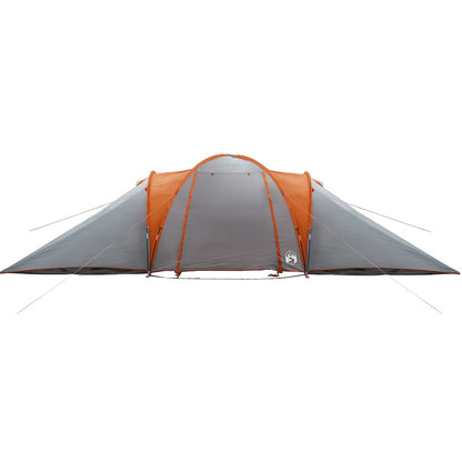 vidaXL Family Tent Dome 6-Person Grey and Orange Waterproof - 36906