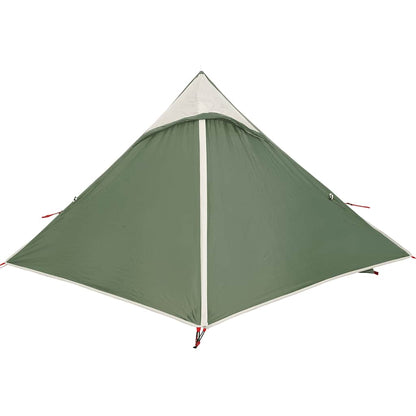 vidaXL Camping Tent 2-Person Green Waterproof
