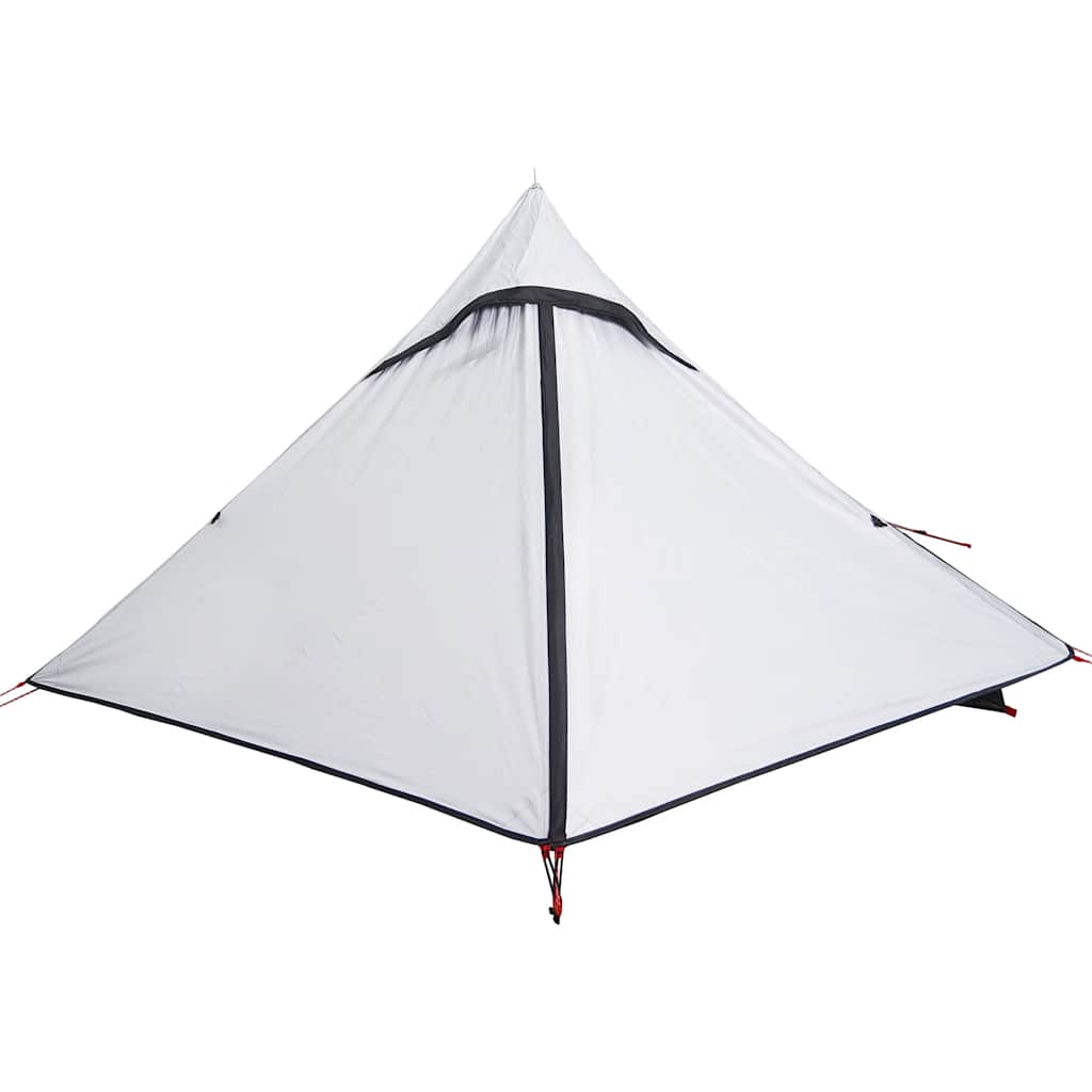 vidaXL Camping Tent 2-Person White Blackout Fabric Waterproof