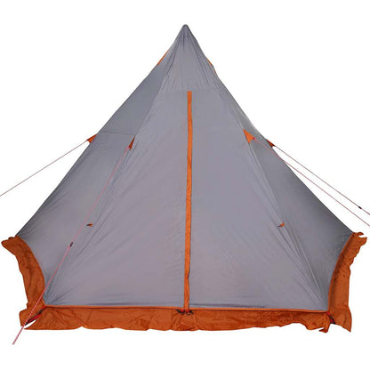 vidaXL Family Tent Tipi 6-Person Grey and orange Waterproof