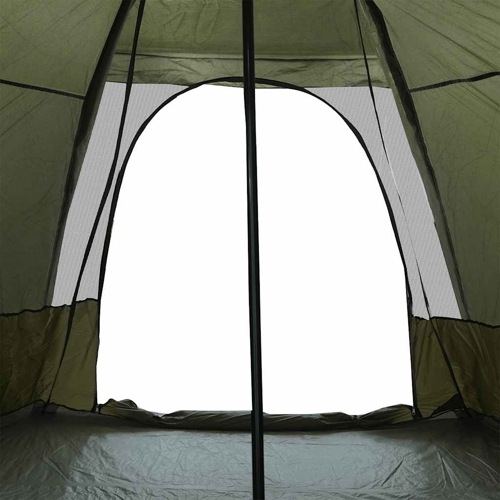 vidaXL Family Tent Tipi 6-Person Brown Waterproof