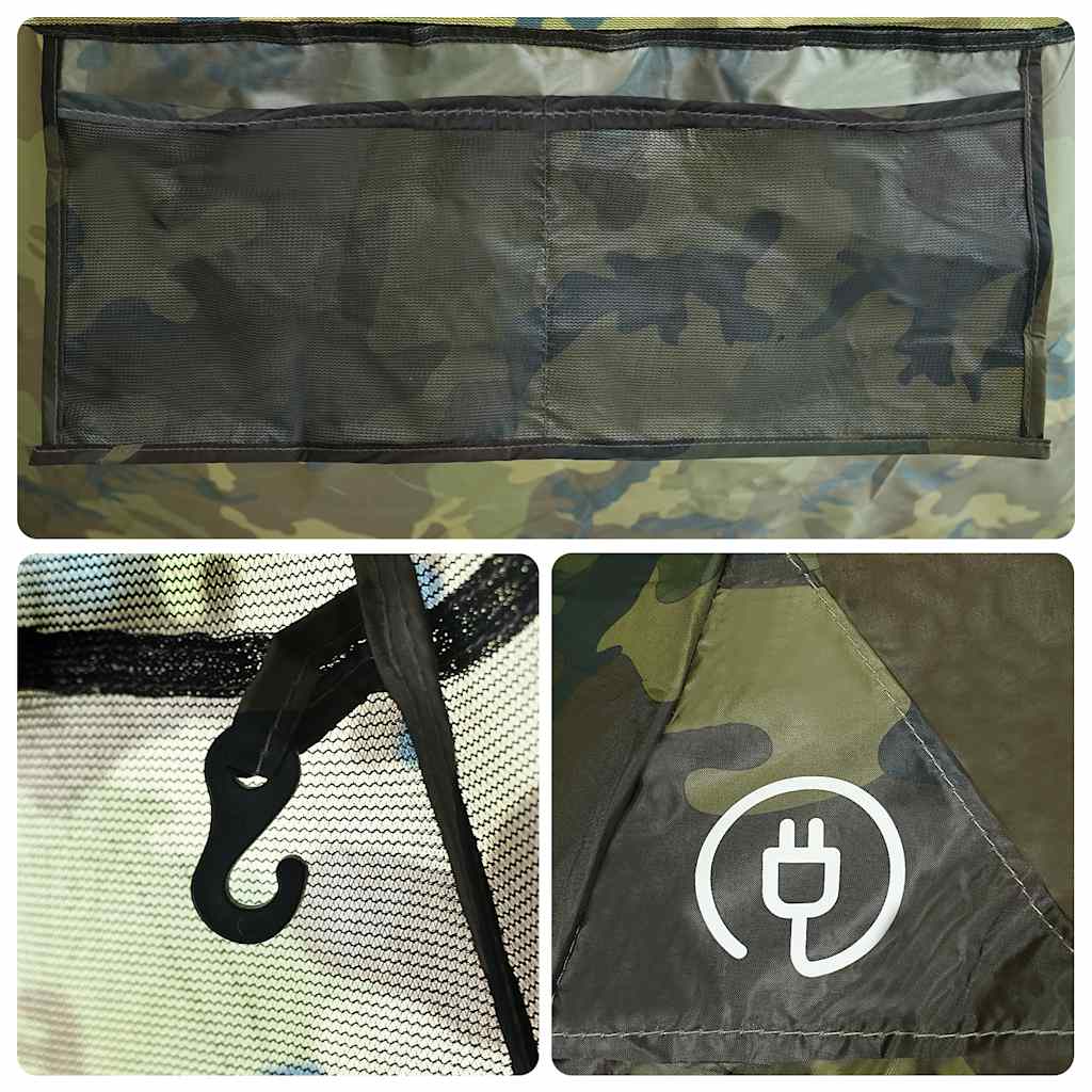 vidaXL Family Tent Tipi 6-Person Camouflage Waterproof - Green