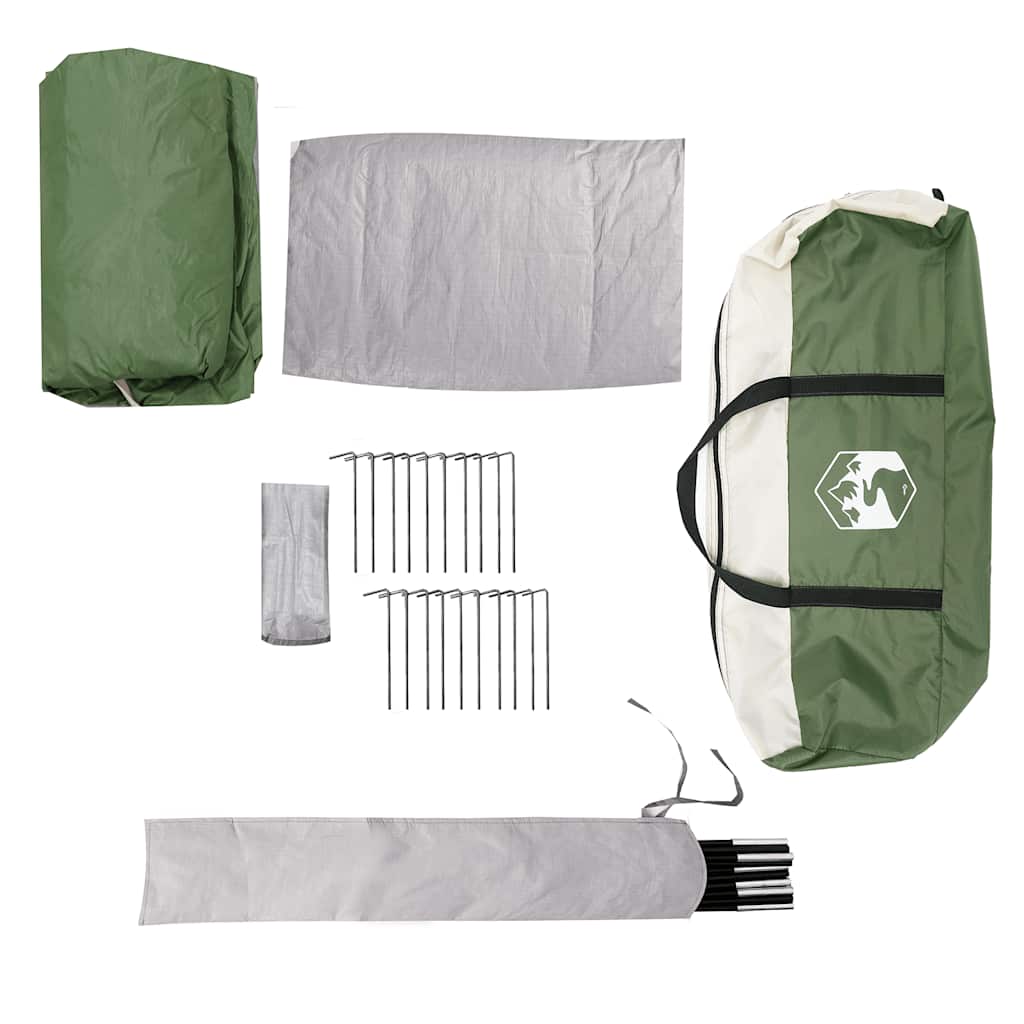 vidaXL Family Tent Tipi 8-Person Green Waterproof