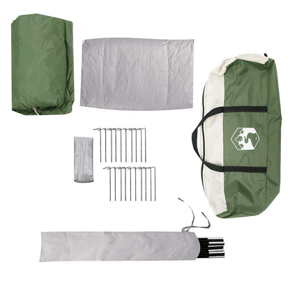 vidaXL Family Tent Tipi 8-Person Green Waterproof
