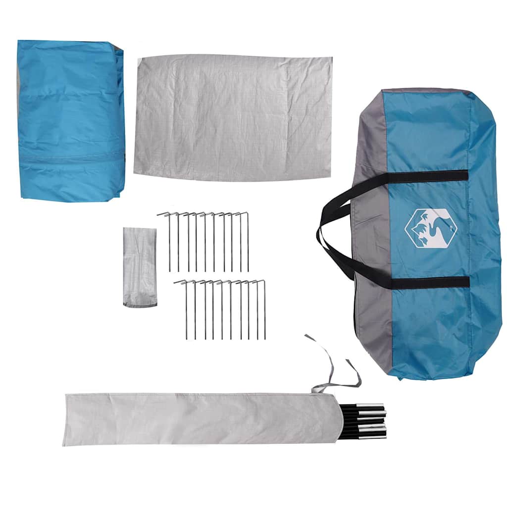 vidaXL Family Tent Tipi 8-Person Blue Waterproof