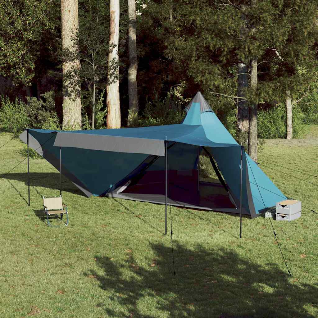 vidaXL Family Tent Tipi 8-Person Blue Waterproof