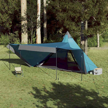 vidaXL Family Tent Tipi 8-Person Blue Waterproof