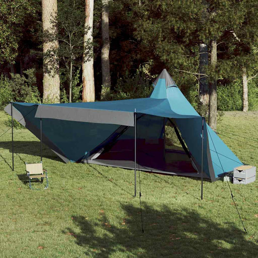 vidaXL Family Tent Tipi 8-Person Blue Waterproof