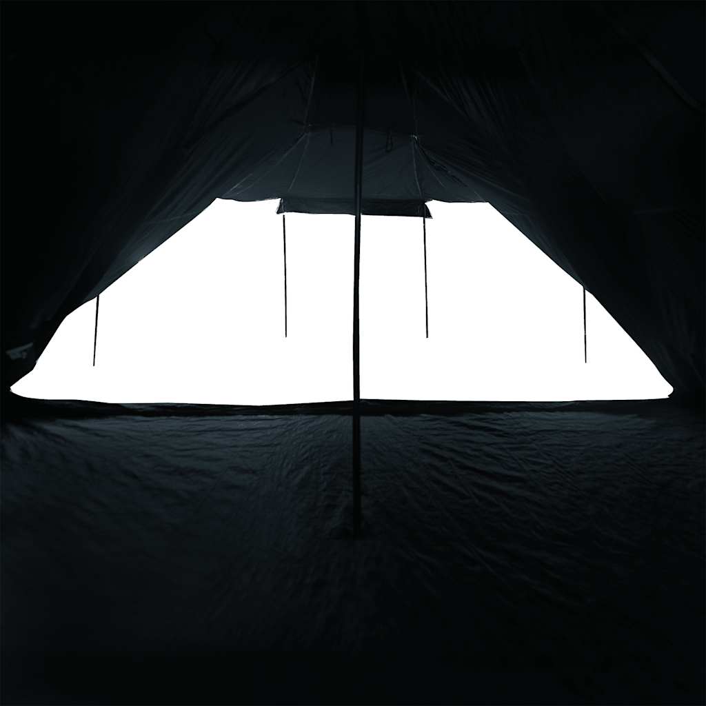 vidaXL Family Tent Tipi 8-Person White Blackout Fabric Waterproof