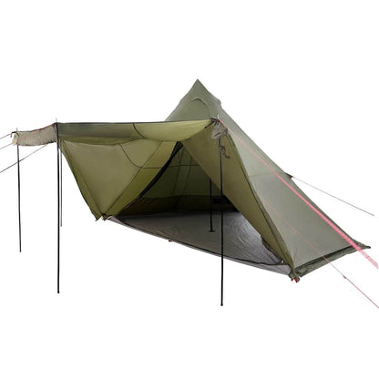 vidaXL Family Tent Tipi 8-Person Olive Green Waterproof
