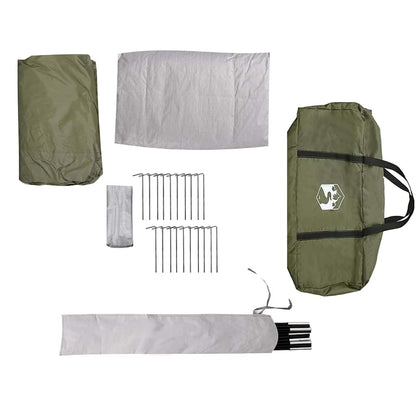 vidaXL Family Tent Tipi 8-Person Olive Green Waterproof