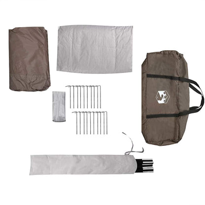 vidaXL Family Tent Tipi 8-Person Brown Waterproof