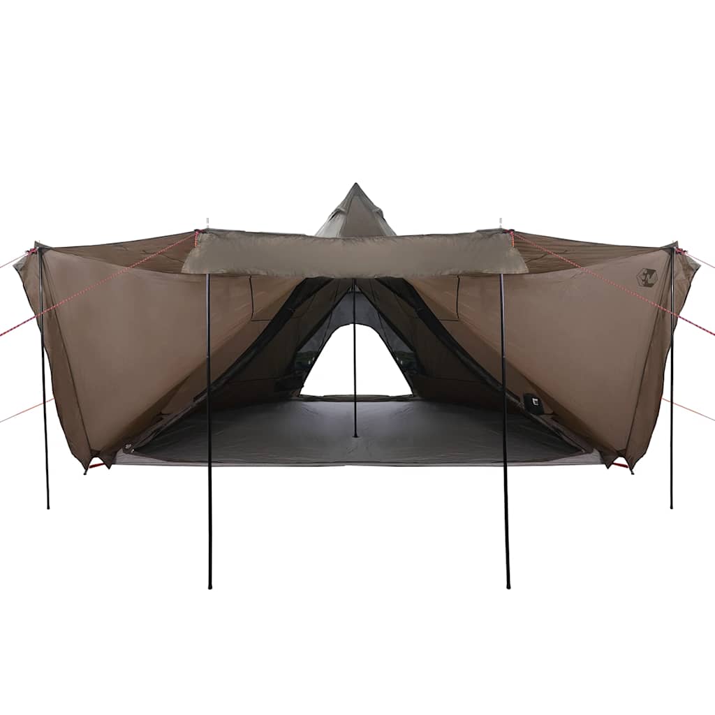 vidaXL Family Tent Tipi 8-Person Brown Waterproof