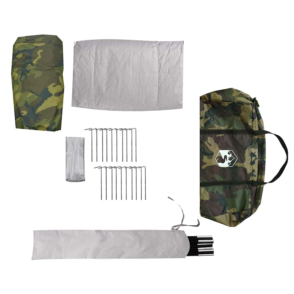 vidaXL Family Tent Tipi 8-Person Camouflage Waterproof - Multicolour