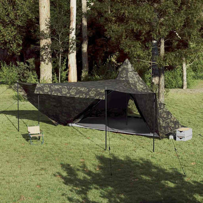 vidaXL Family Tent Tipi 8-Person Camouflage Waterproof - Multicolour