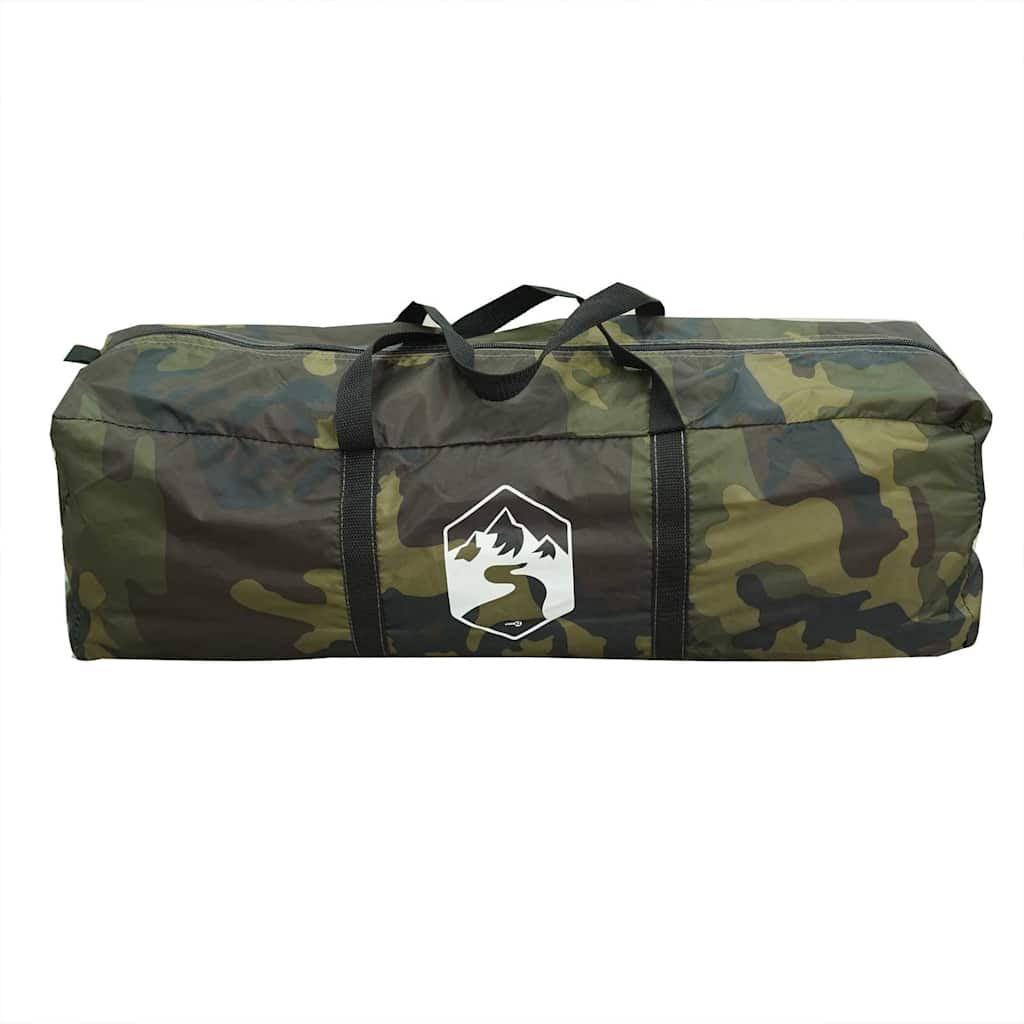vidaXL Family Tent Tipi 8-Person Camouflage Waterproof - Multicolour