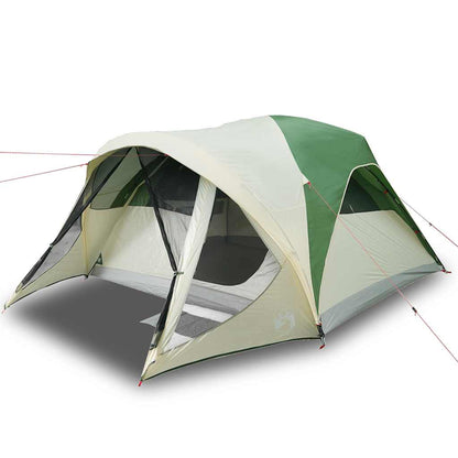 vidaXL Family Tent Tunnel 6-Person Green Waterproof - 37006