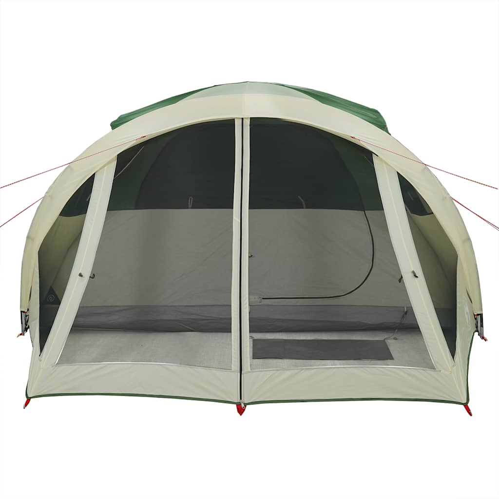 vidaXL Family Tent Tunnel 6-Person Green Waterproof - 37006