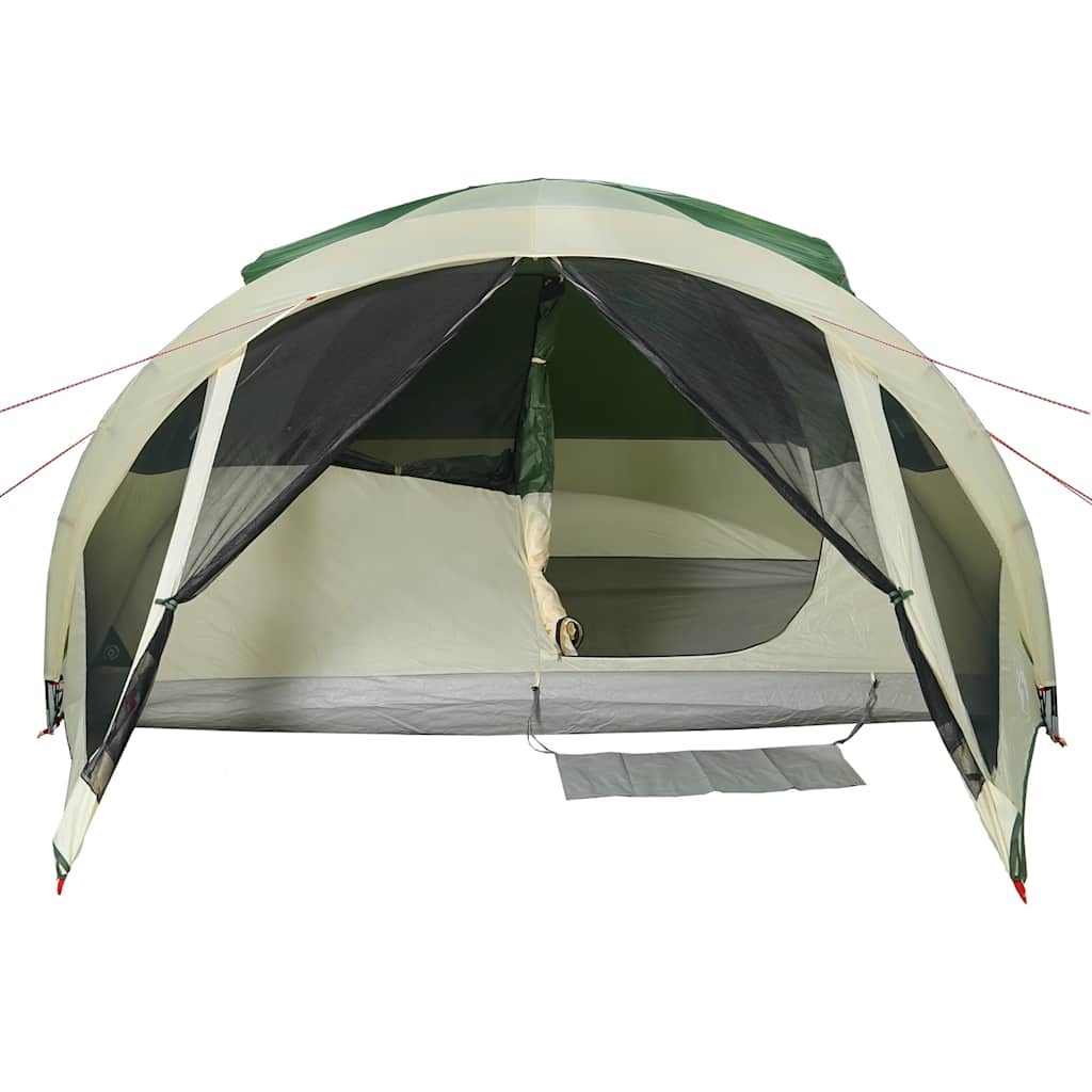 vidaXL Family Tent Tunnel 6-Person Green Waterproof - 37006