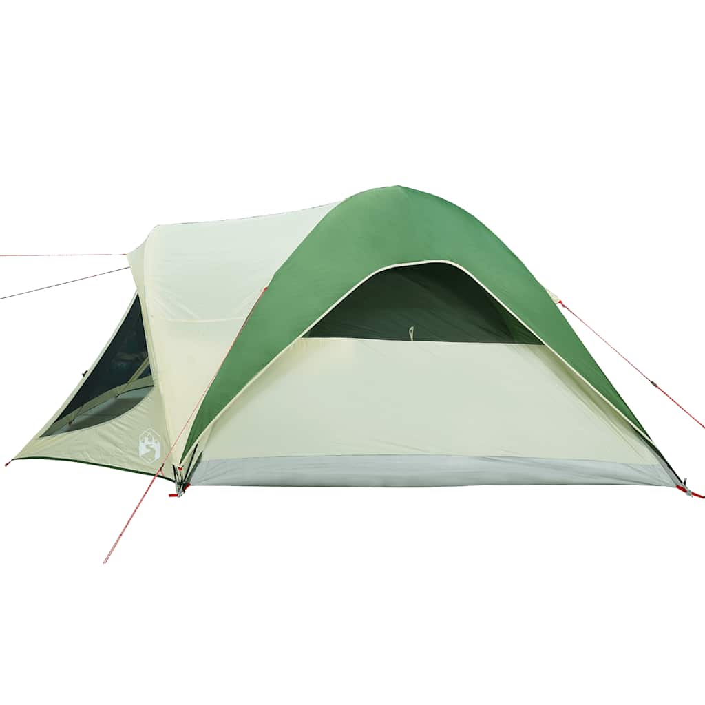 vidaXL Family Tent Tunnel 6-Person Green Waterproof - 37006
