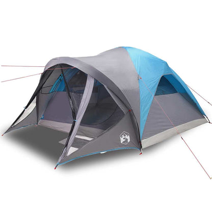 vidaXL Family Tent Tunnel 6-Person Blue Waterproof - 37013